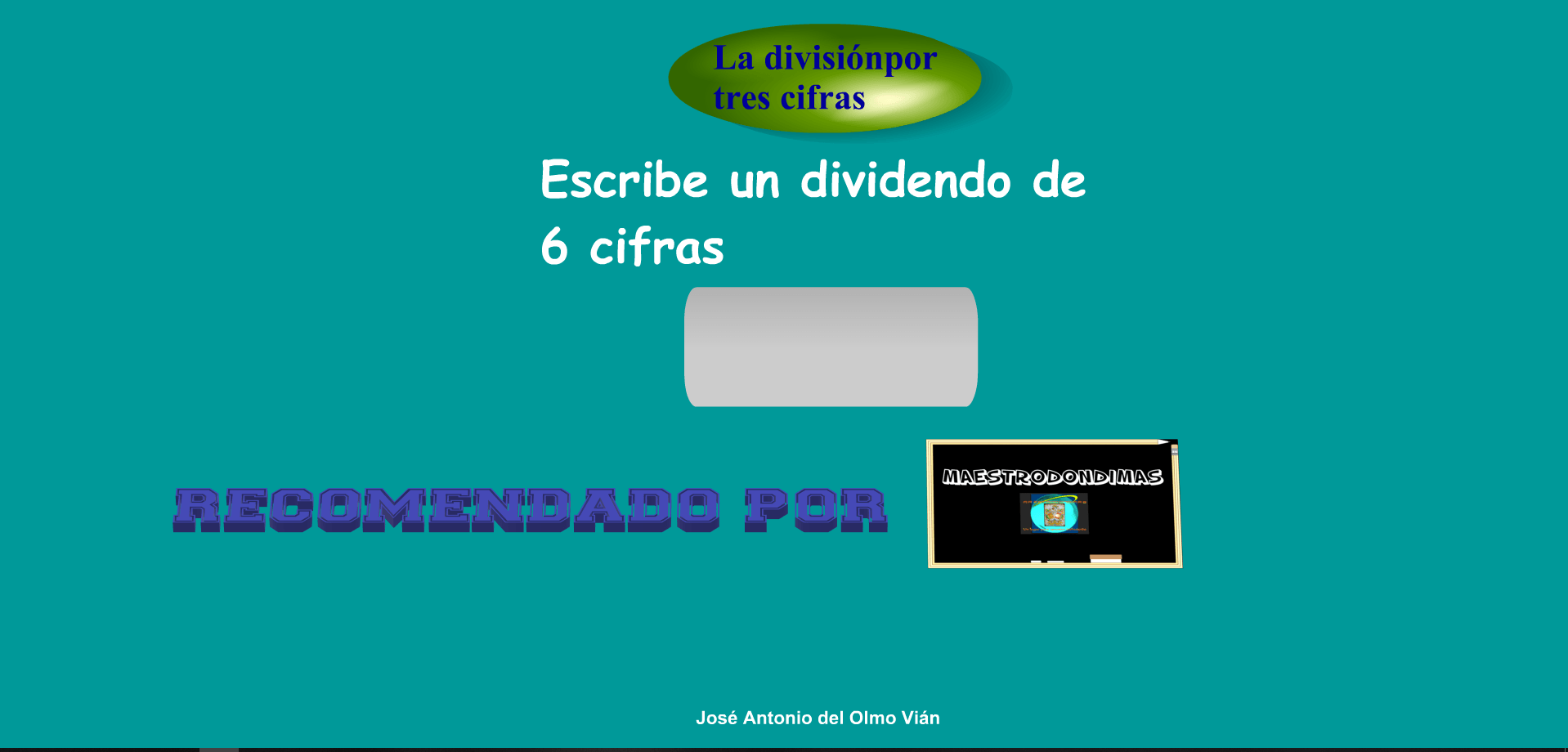 Juego: dividir entre tres cifras
