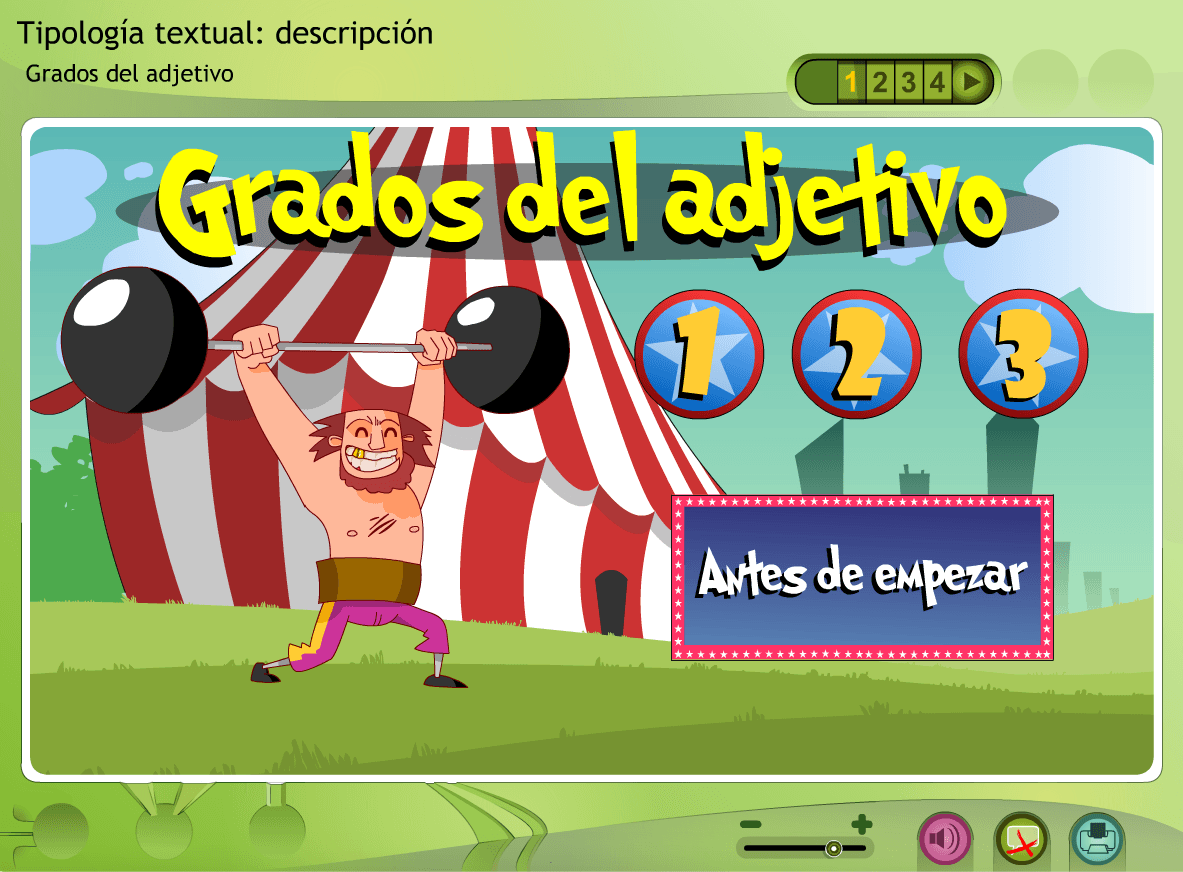 GRADOS DEL ADJETIVO. ACTIVIDAD INTERACTIVA 4º PRIMARIA